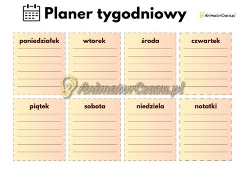 Planer tygodniowy 02