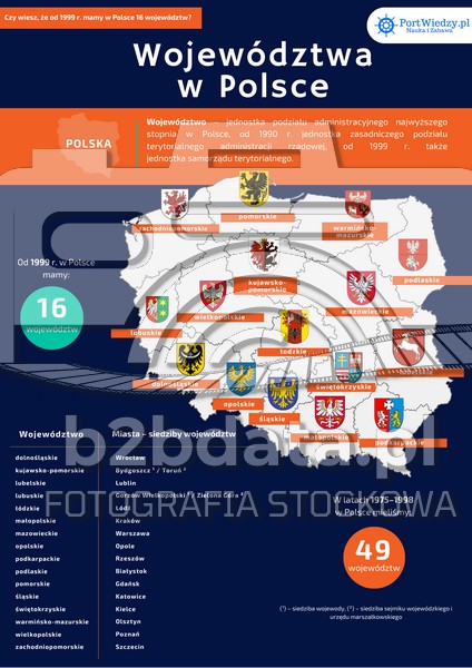 Województwa w Polsce – plansza edukacyjna