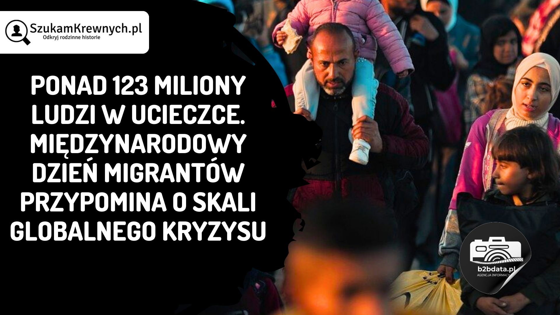 Ponad 123 miliony ludzi w ucieczce. Międzynarodowy Dzień Migrantów przypomina o skali globalnego kryzysu