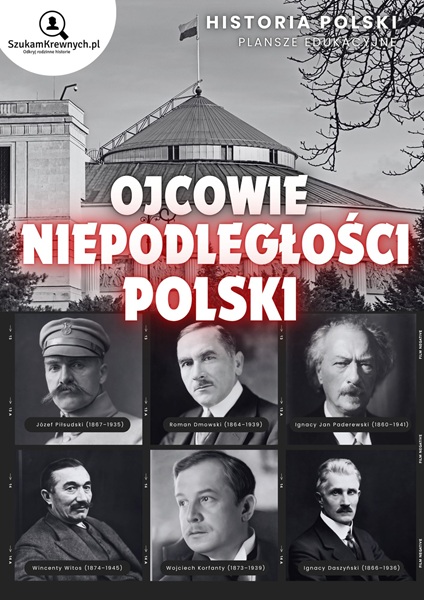 Ojcowie Niepodległości Polski – Plansza do samodzielnego wydrukowania 1 Ojcowie Niepodległości Polski – Plansza do samodzielnego wydrukowania