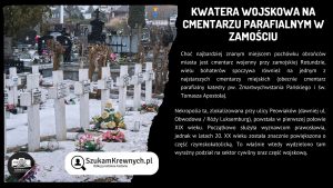 Read more about the article Kwatera wojskowa na cmentarzu parafialnym w Zamościu